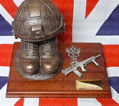 Mercian Regiment Boots and Virtus Helmet
